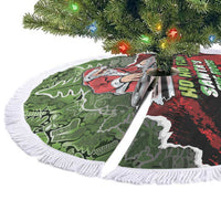Hip Hop Christmas Tree Skirt DJ Santa Ho Ho Flow - Wonder Print Shop
