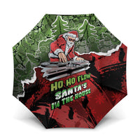 Hip Hop Christmas Umbrella DJ Santa Ho Ho Flow - Wonder Print Shop
