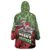 Hip Hop Christmas Wearable Blanket Hoodie DJ Santa Ho Ho Flow - Wonder Print Shop