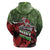 Hip Hop Christmas Zip Hoodie DJ Santa Ho Ho Flow - Wonder Print Shop