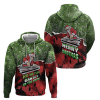 Hip Hop Christmas Zip Hoodie DJ Santa Ho Ho Flow - Wonder Print Shop