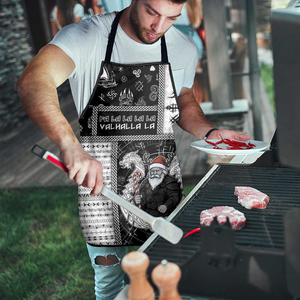 Vikings Christmas Apron Fa La La La Valhalla La - Wonder Print Shop