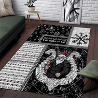 Vikings Christmas Area Rug Fa La La La Valhalla La - Wonder Print Shop