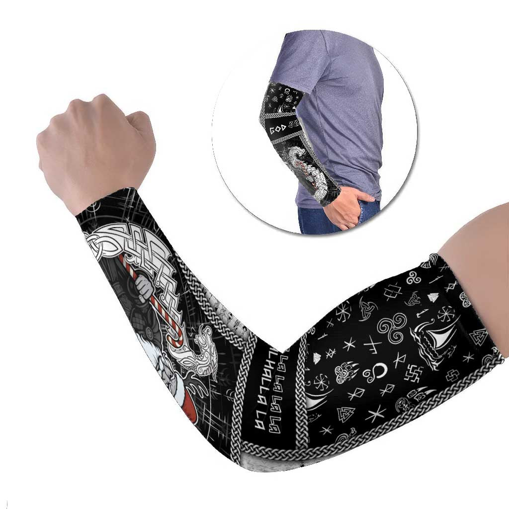 Vikings Christmas Arm Sleeves Fa La La La Valhalla La - Wonder Print Shop