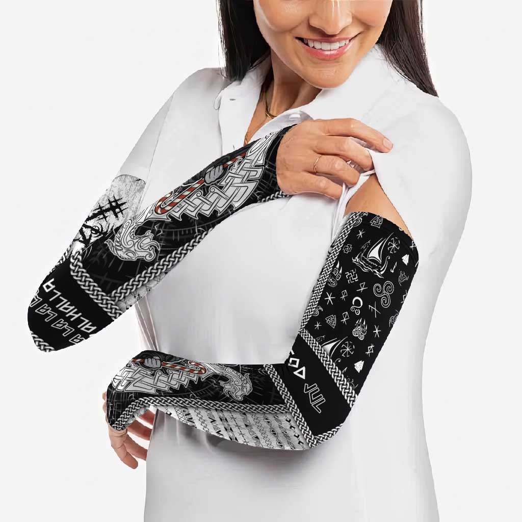 Vikings Christmas Arm Sleeves Fa La La La Valhalla La - Wonder Print Shop