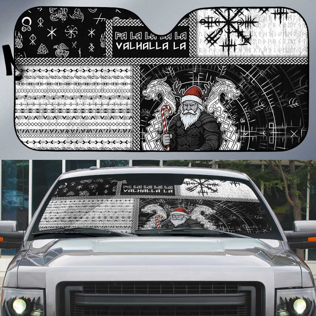 Vikings Christmas Auto Sun Shade Fa La La La Valhalla La - Wonder Print Shop