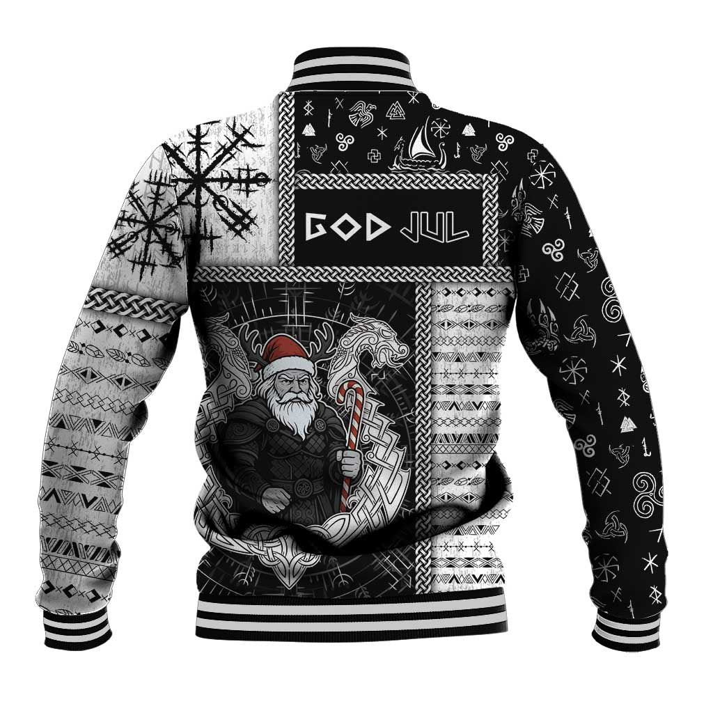 Vikings Christmas Baseball Jacket Fa La La La Valhalla La - Wonder Print Shop