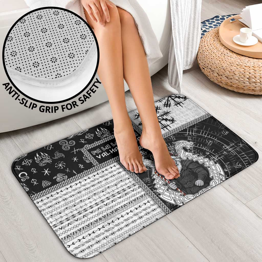 Vikings Christmas Bathroom Set Fa La La La Valhalla La - Wonder Print Shop