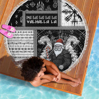 Vikings Christmas Beach Blanket Fa La La La Valhalla La - Wonder Print Shop