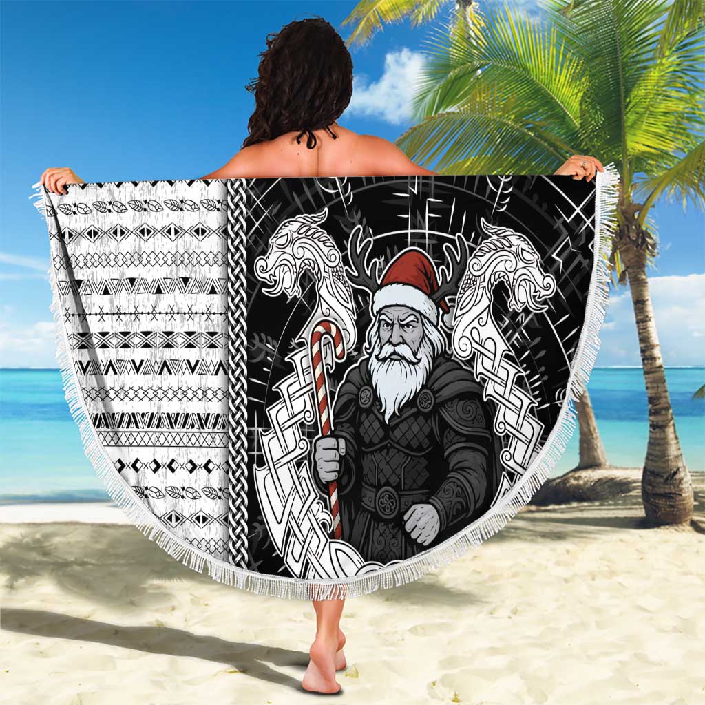 Vikings Christmas Beach Blanket Fa La La La Valhalla La - Wonder Print Shop