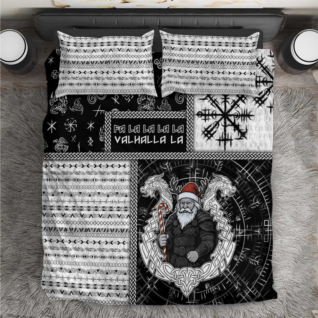 Vikings Christmas Bedding Set Fa La La La Valhalla La - Wonder Print Shop
