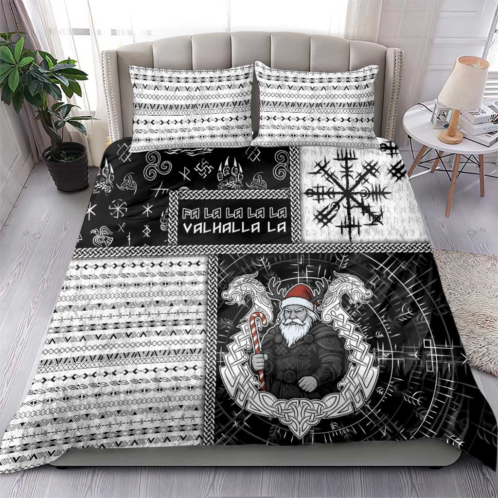 Vikings Christmas Bedding Set Fa La La La Valhalla La - Wonder Print Shop