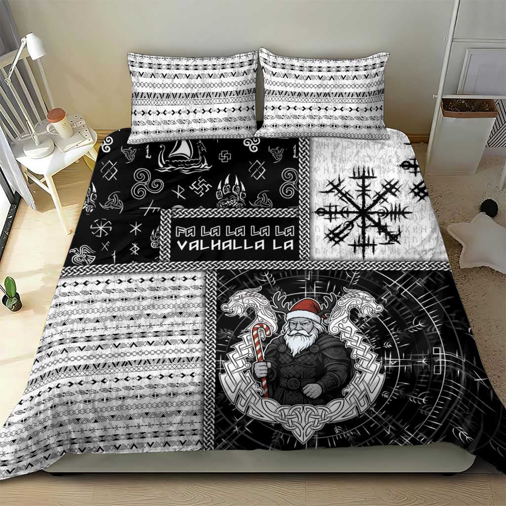 Vikings Christmas Bedding Set Fa La La La Valhalla La - Wonder Print Shop
