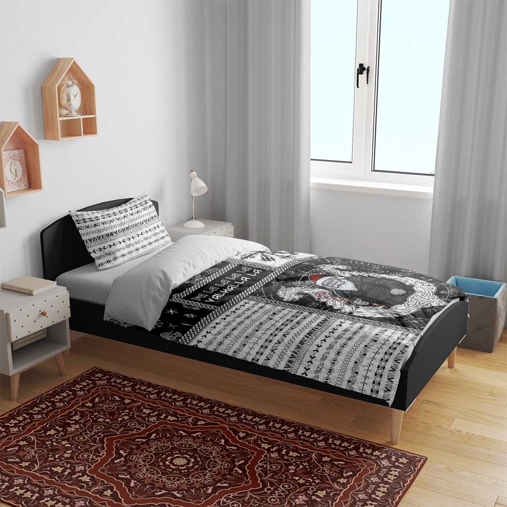 Vikings Christmas Bedding Set Fa La La La Valhalla La - Wonder Print Shop