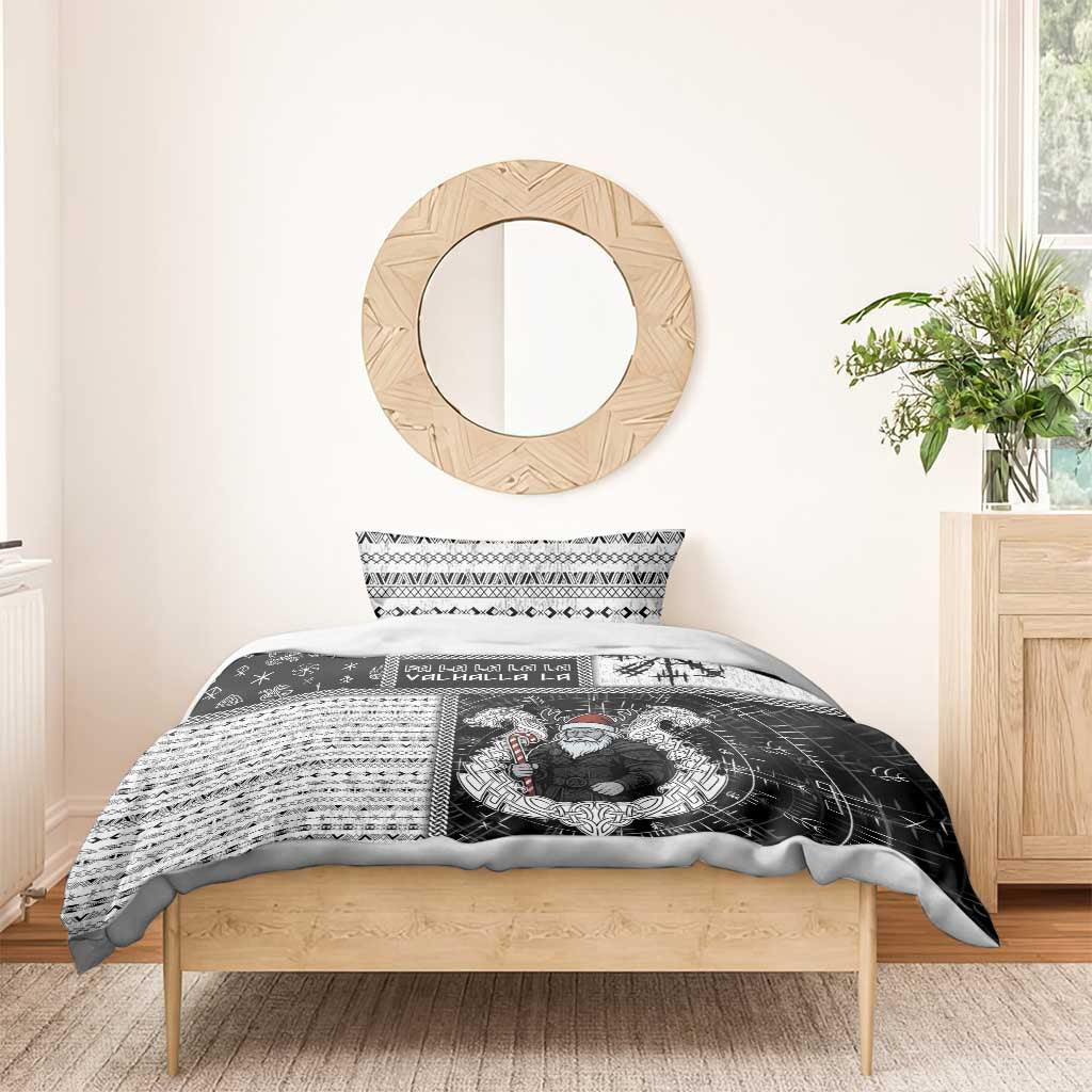 Vikings Christmas Bedding Set Fa La La La Valhalla La - Wonder Print Shop