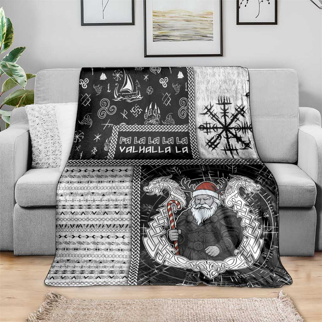 Vikings Christmas Blanket Fa La La La Valhalla La - Wonder Print Shop