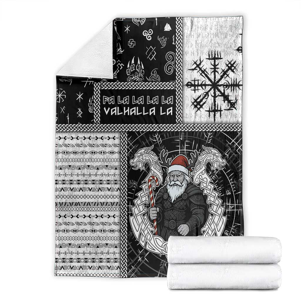 Vikings Christmas Blanket Fa La La La Valhalla La - Wonder Print Shop