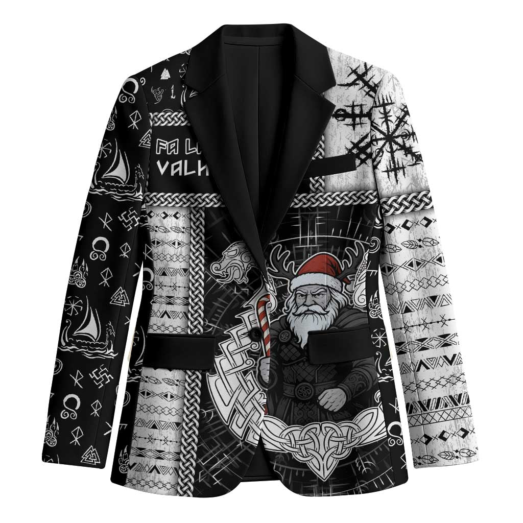 Vikings Christmas Blazer Fa La La La Valhalla La - Wonder Print Shop