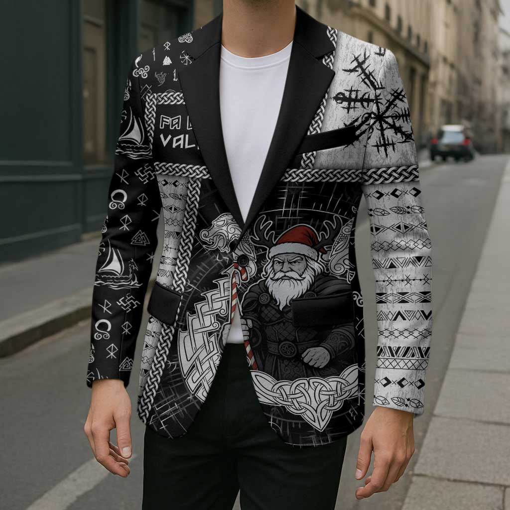 Vikings Christmas Blazer Fa La La La Valhalla La - Wonder Print Shop