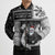 Vikings Christmas Bomber Puffer Jacket Fa La La La Valhalla La - Wonder Print Shop
