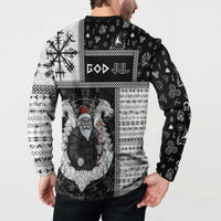 Vikings Christmas Button Sweatshirt Fa La La La Valhalla La - Wonder Print Shop