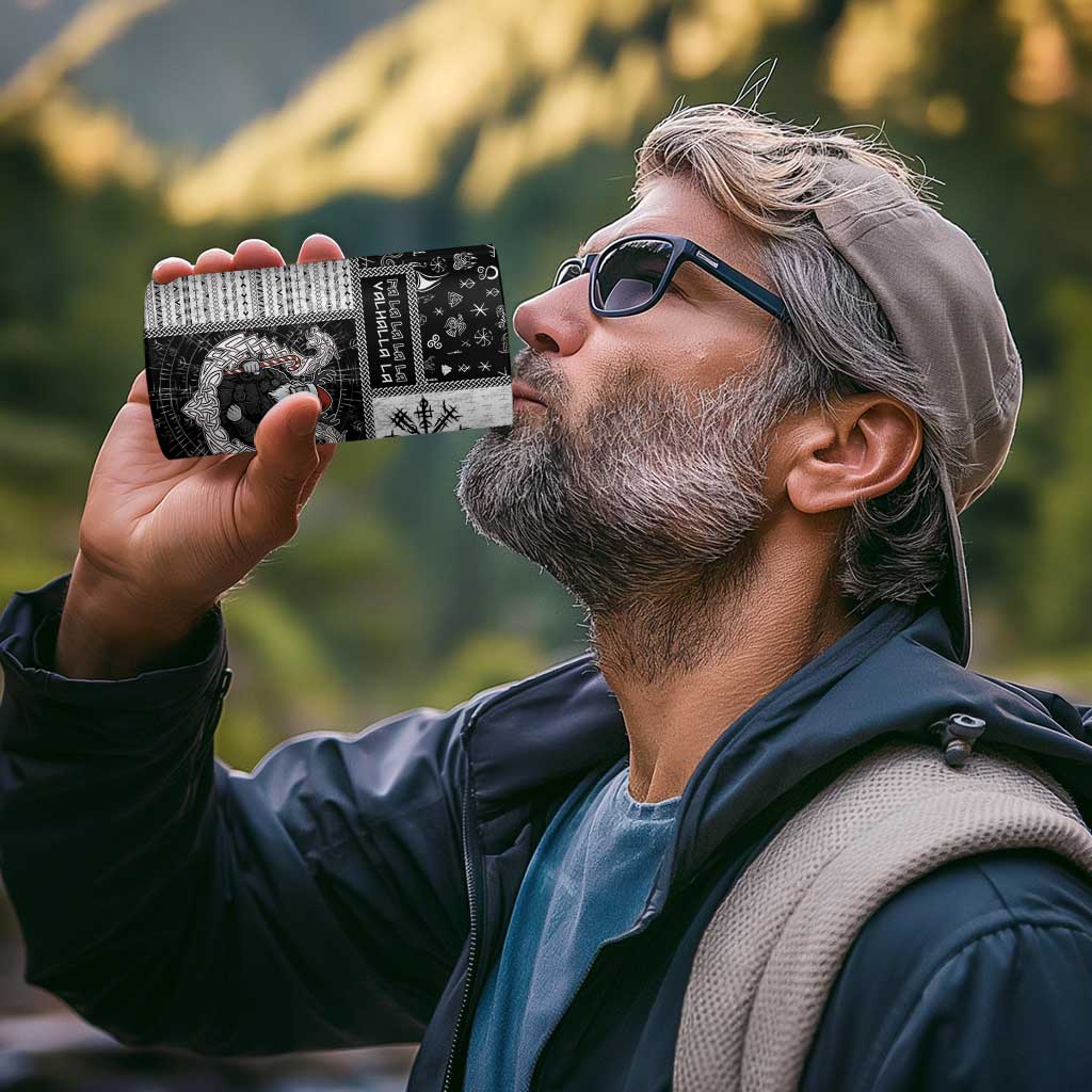 Vikings Christmas 4 in 1 Can Cooler Tumbler Fa La La La Valhalla La - Wonder Print Shop