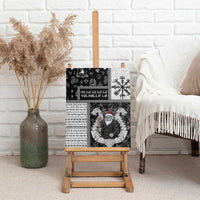 Vikings Christmas Canvas Wall Art Fa La La La Valhalla La - Wonder Print Shop