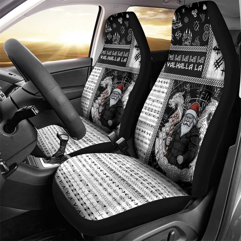 Vikings Christmas Car Seat Cover Fa La La La Valhalla La - Wonder Print Shop