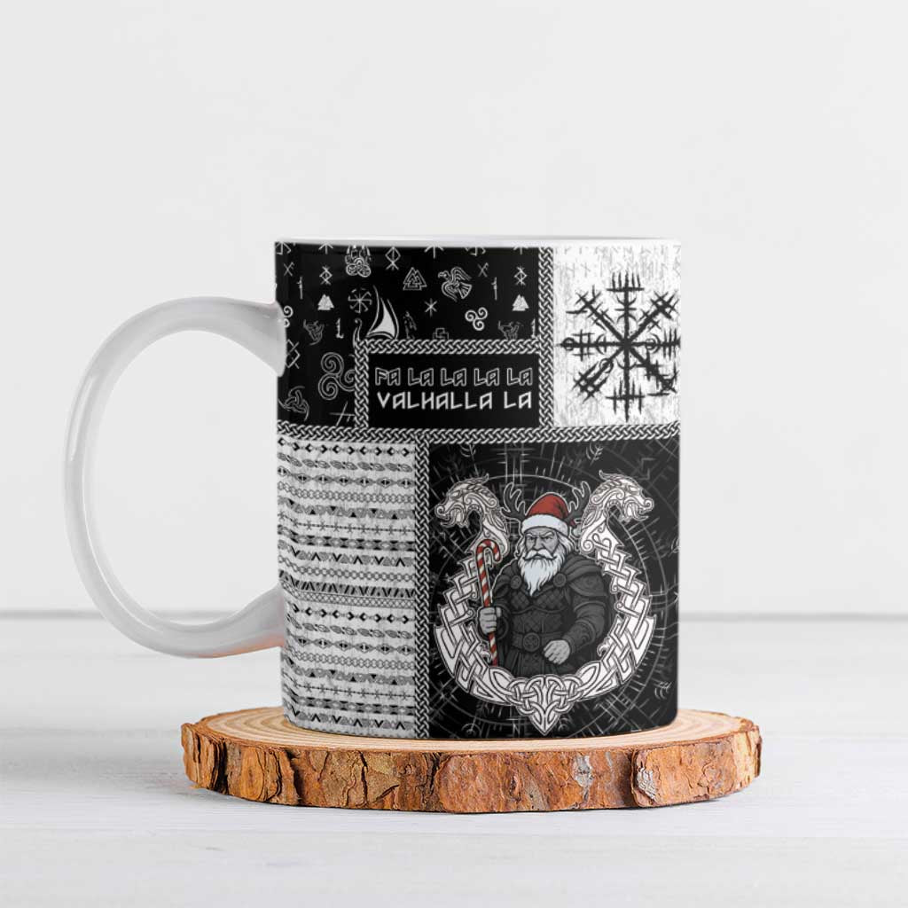 Vikings Christmas Ceramic Mug Fa La La La Valhalla La - Wonder Print Shop