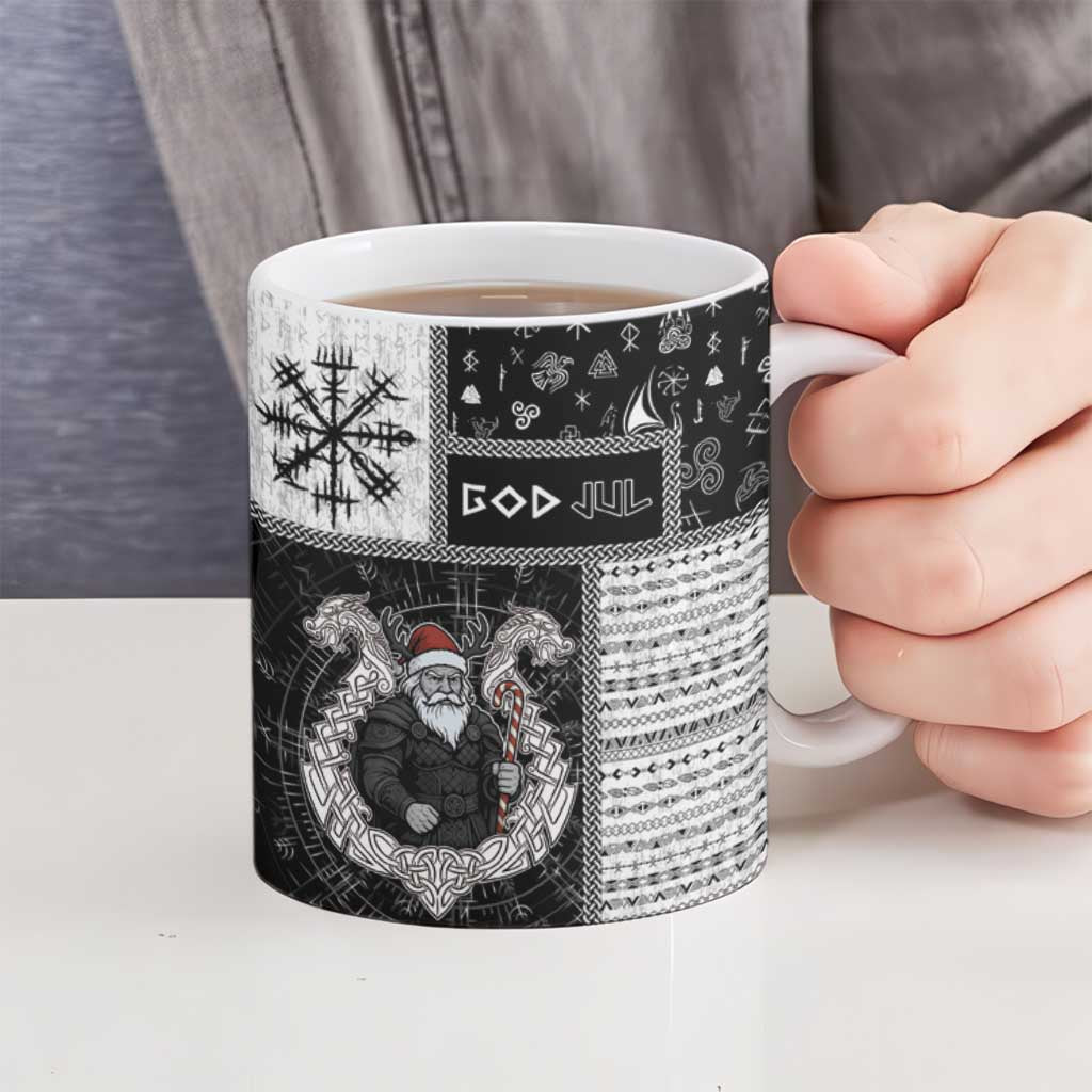 Vikings Christmas Ceramic Mug Fa La La La Valhalla La - Wonder Print Shop
