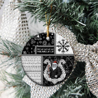Viking Christmas Ceramic Ornament Fa La La La Valhalla La - Wonder Print Shop
