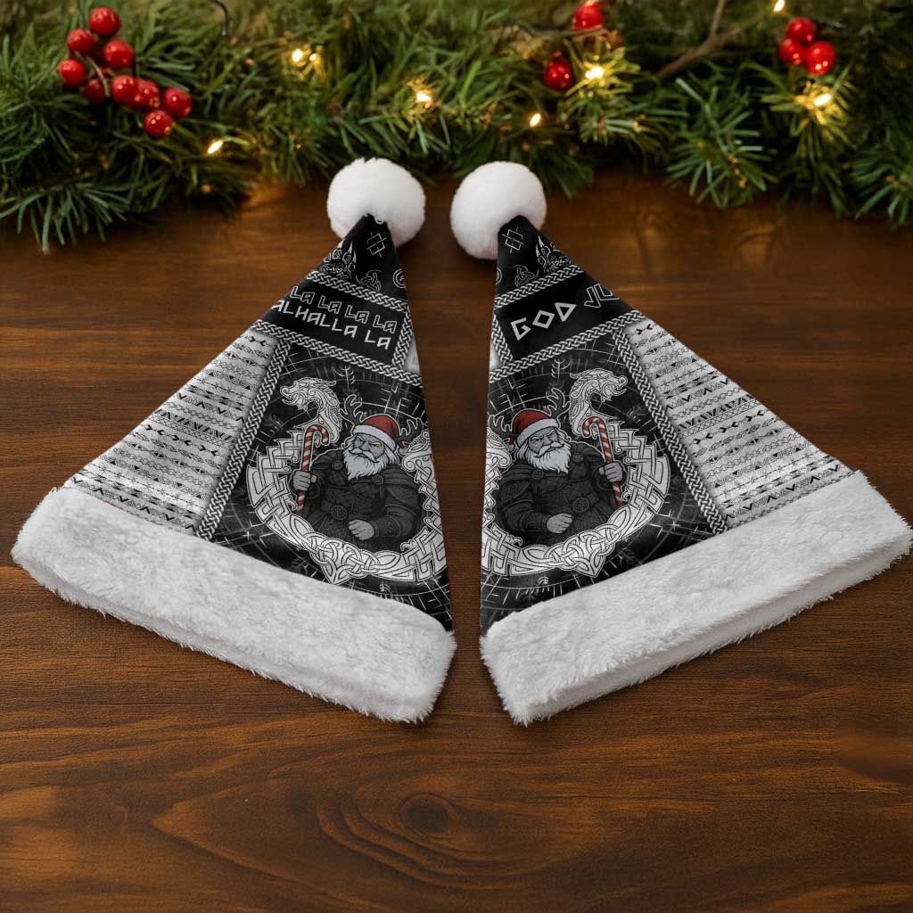 Viking Christmas Santa Hat Fa La La La Valhalla La - Wonder Print Shop
