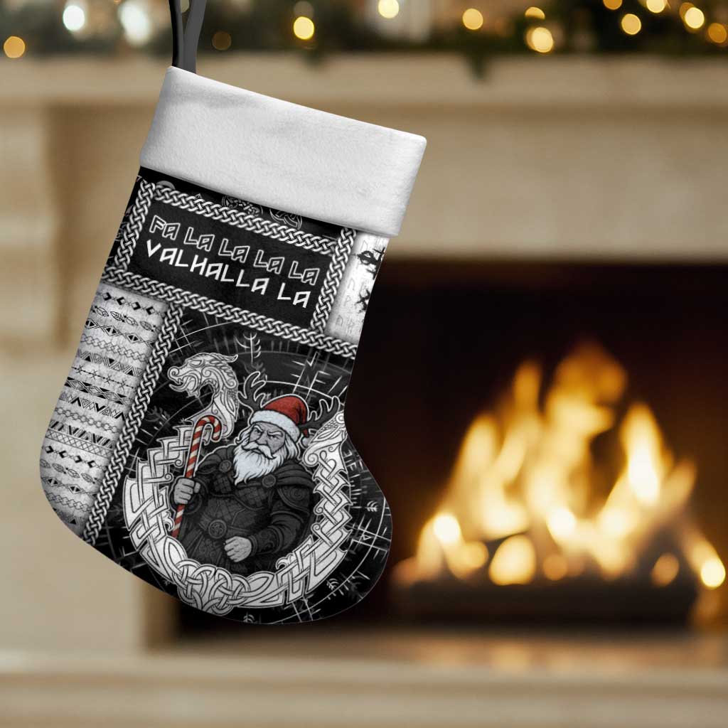 Viking Christmas Stocking Fa La La La Valhalla La - Wonder Print Shop