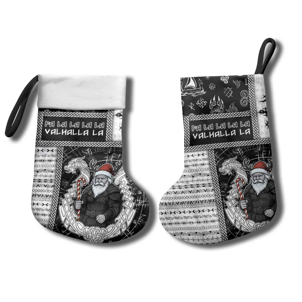 Viking Christmas Stocking Fa La La La Valhalla La - Wonder Print Shop