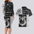Vikings Christmas Couples Matching Long Sleeve Bodycon Dress and Hawaiian Shirt Fa La La La Valhalla La - Wonder Print Shop