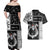 Vikings Christmas Couples Matching Off Shoulder Maxi Dress and Hawaiian Shirt Fa La La La Valhalla La - Wonder Print Shop