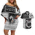 Vikings Christmas Couples Matching Off Shoulder Short Dress and Hawaiian Shirt Fa La La La Valhalla La - Wonder Print Shop