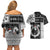 Vikings Christmas Couples Matching Off Shoulder Short Dress and Hawaiian Shirt Fa La La La Valhalla La - Wonder Print Shop