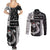Vikings Christmas Couples Matching Summer Maxi Dress and Long Sleeve Button Shirt Fa La La La Valhalla La - Wonder Print Shop