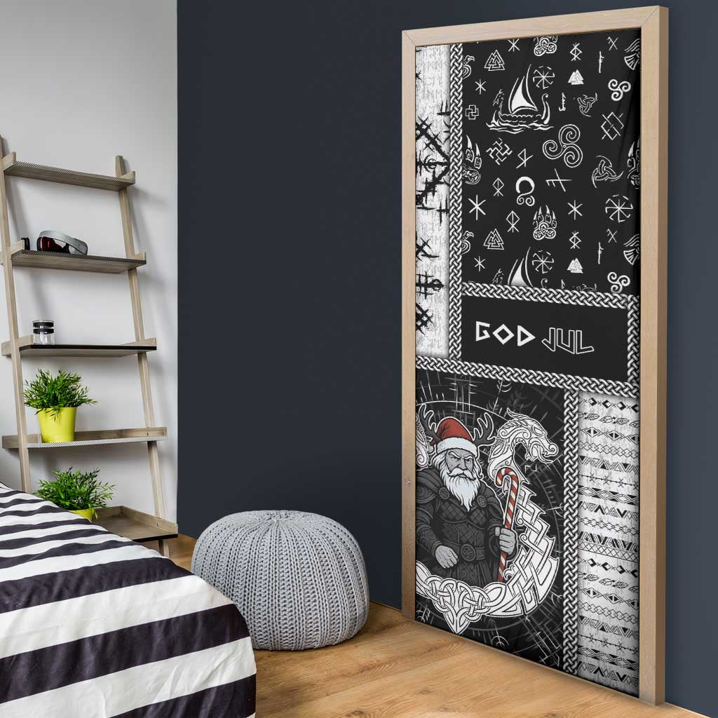 Vikings Christmas Door Cover Fa La La La Valhalla La - Wonder Print Shop