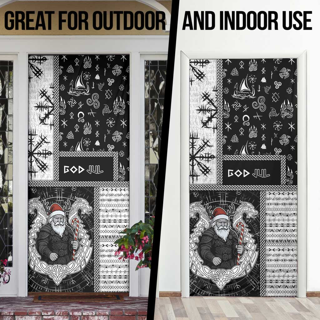 Vikings Christmas Door Cover Fa La La La Valhalla La - Wonder Print Shop