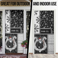Vikings Christmas Door Cover Fa La La La Valhalla La - Wonder Print Shop