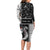 Vikings Christmas Family Matching Long Sleeve Bodycon Dress and Hawaiian Shirt Fa La La La Valhalla La - Wonder Print Shop