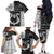 Vikings Christmas Family Matching Off The Shoulder Long Sleeve Dress and Hawaiian Shirt Fa La La La Valhalla La - Wonder Print Shop
