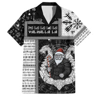 Vikings Christmas Family Matching Off The Shoulder Long Sleeve Dress and Hawaiian Shirt Fa La La La Valhalla La - Wonder Print Shop