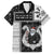 Vikings Christmas Family Matching Off The Shoulder Long Sleeve Dress and Hawaiian Shirt Fa La La La Valhalla La - Wonder Print Shop
