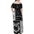 Vikings Christmas Family Matching Off Shoulder Maxi Dress and Hawaiian Shirt Fa La La La Valhalla La - Wonder Print Shop