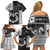 Vikings Christmas Family Matching Off Shoulder Short Dress and Hawaiian Shirt Fa La La La Valhalla La - Wonder Print Shop
