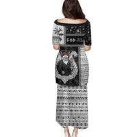 Vikings Christmas Family Matching Puletasi and Hawaiian Shirt Fa La La La Valhalla La - Wonder Print Shop