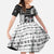 Vikings Christmas Family Matching Short Sleeve Bodycon Dress and Hawaiian Shirt Fa La La La Valhalla La - Wonder Print Shop